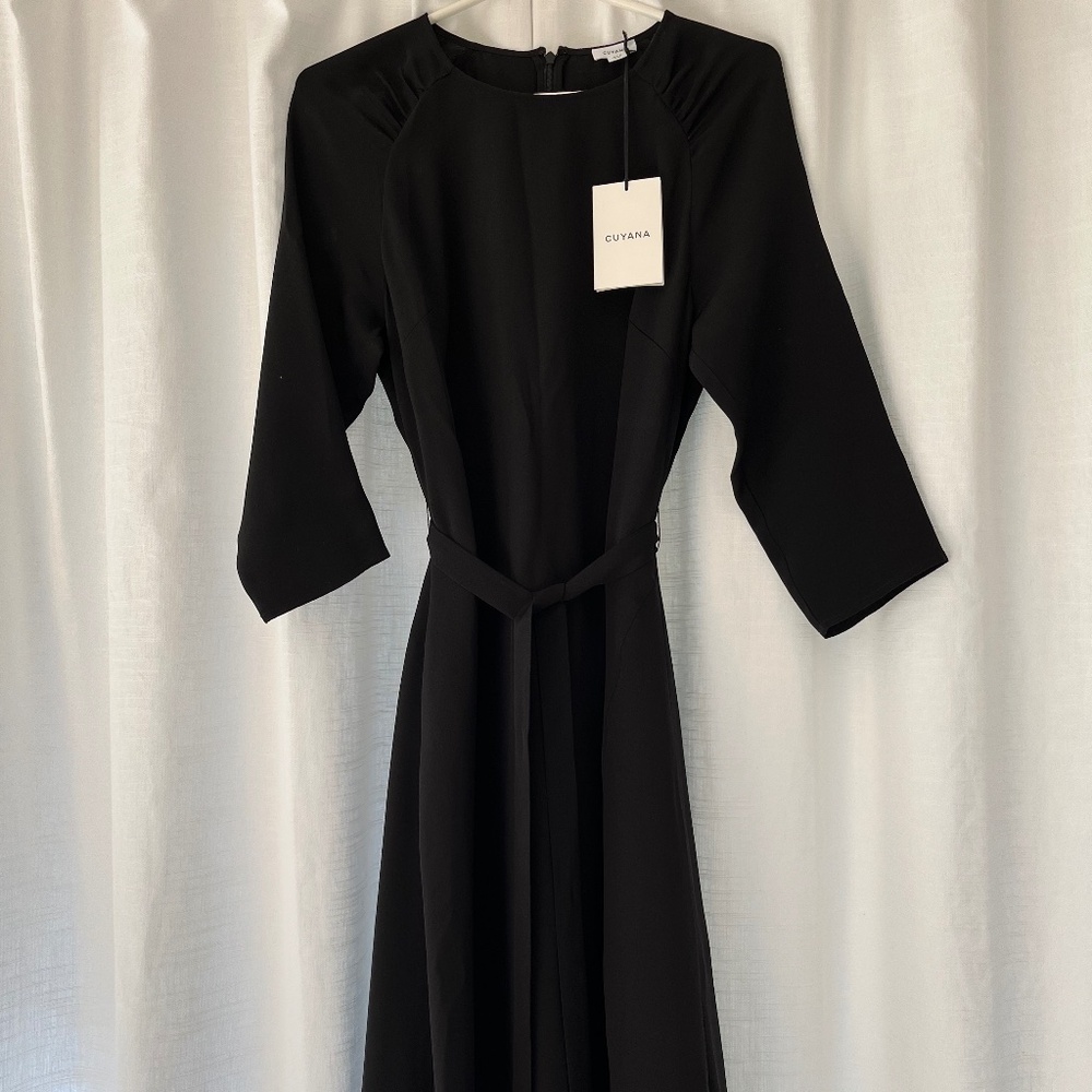 Cuyana Silk Fit and Flare Dress